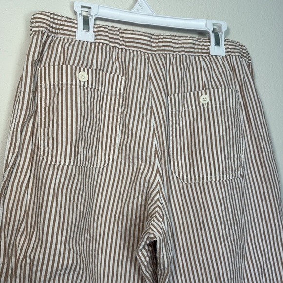 Long Elegant Legs Striped Pants - Brown and White small tall - Picture 5 of 6
